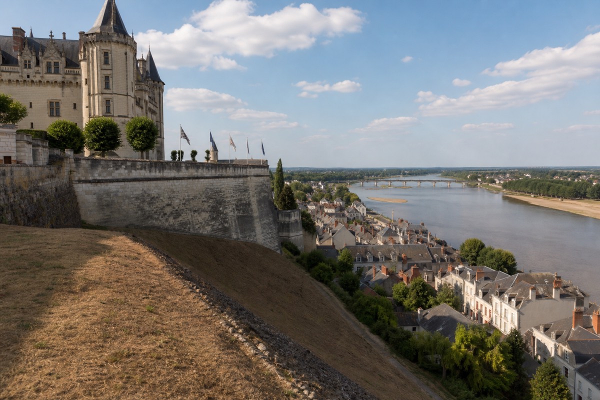 The royal château at Amboise above the Loire
