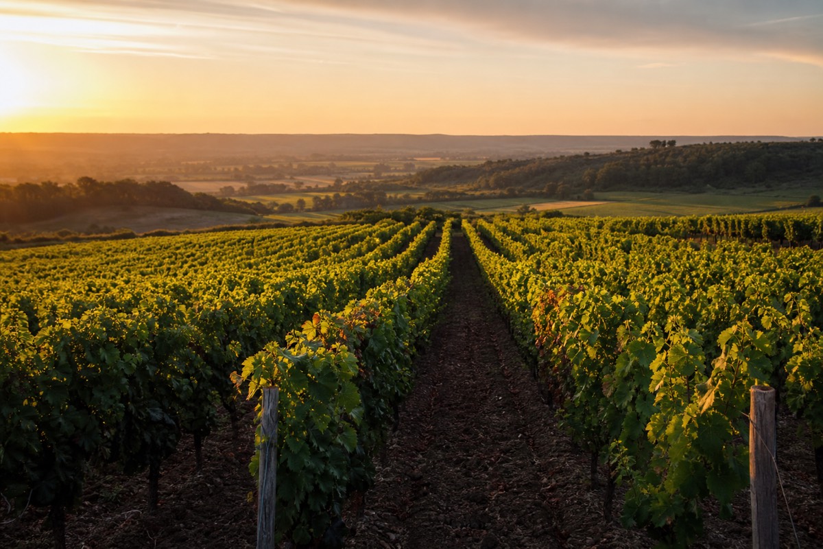 Loire vineyards in high summer